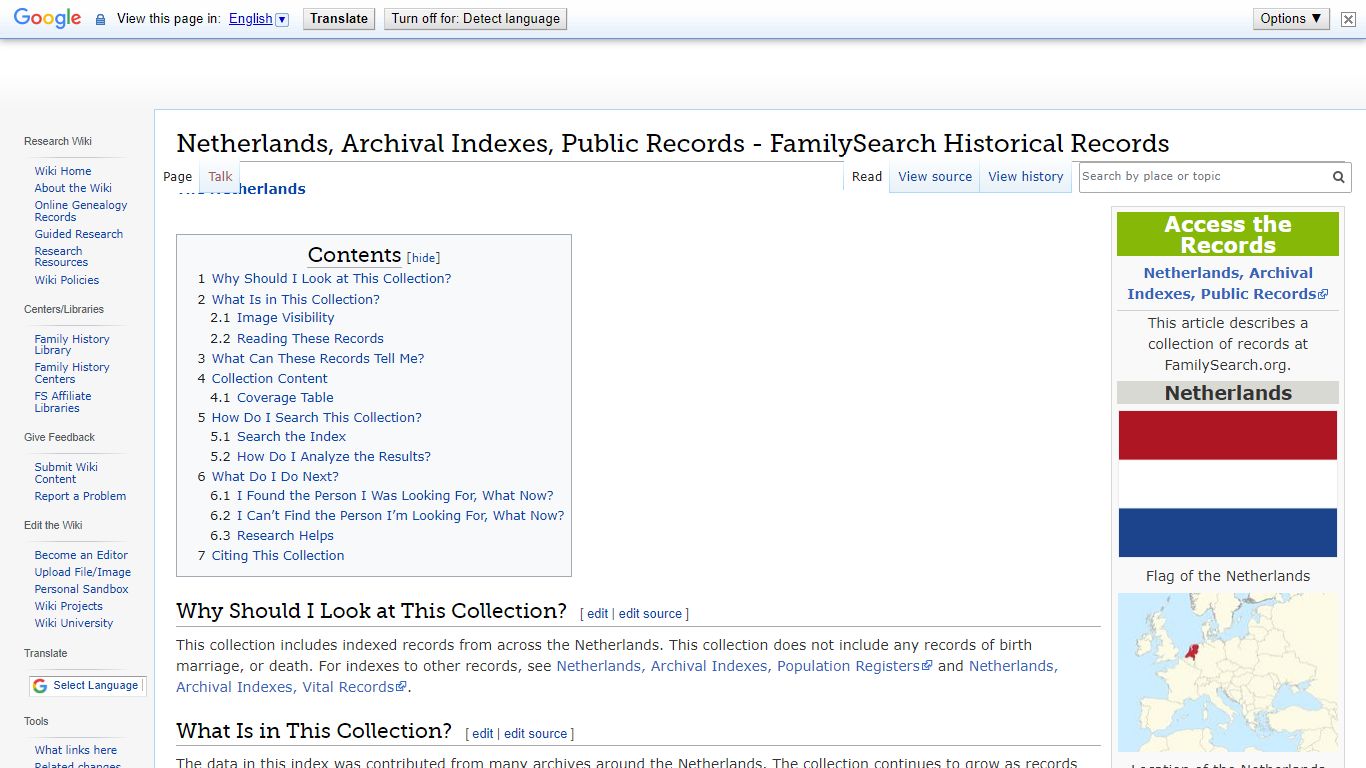 Netherlands, Archival Indexes, Public Records ...